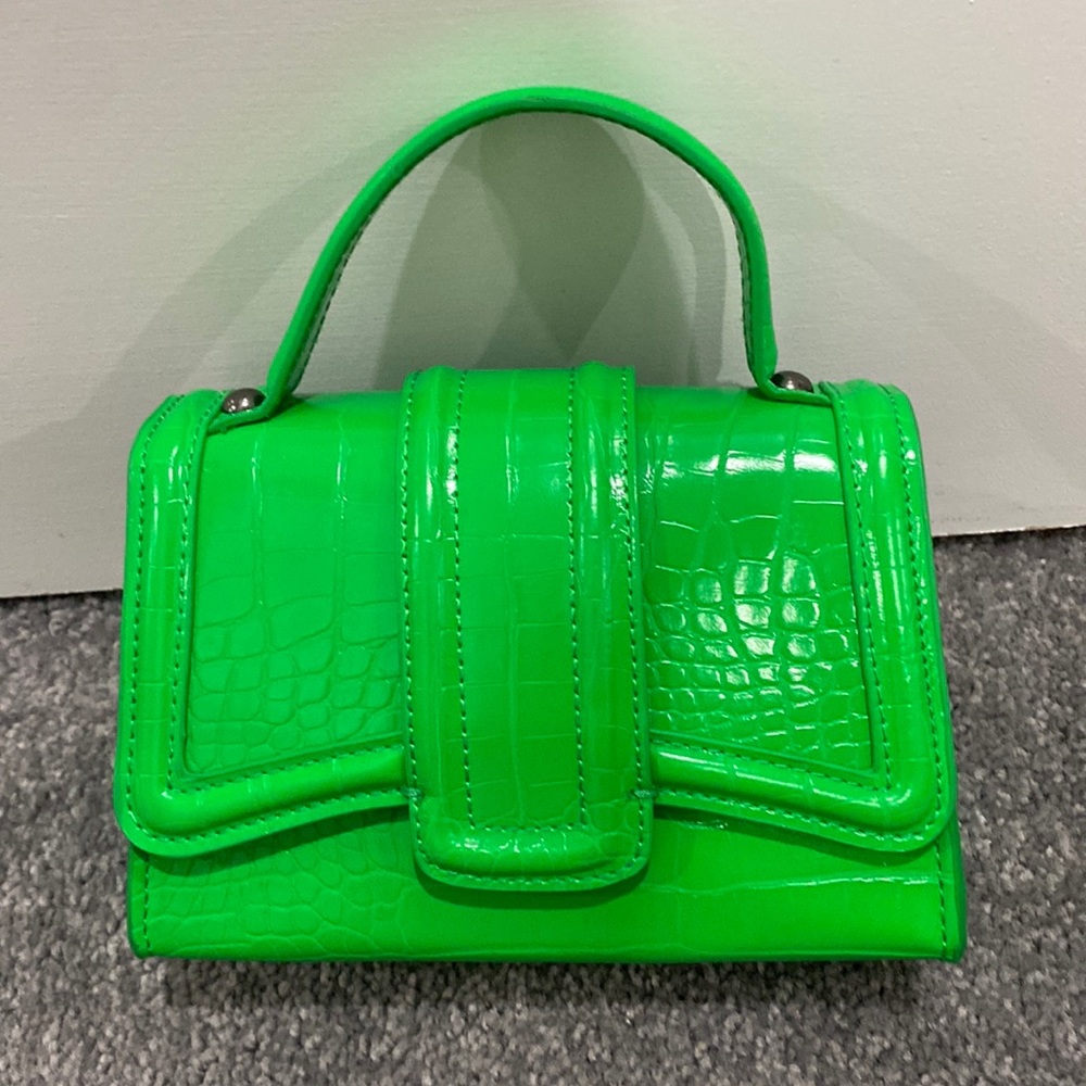 Zara lime green mini bag